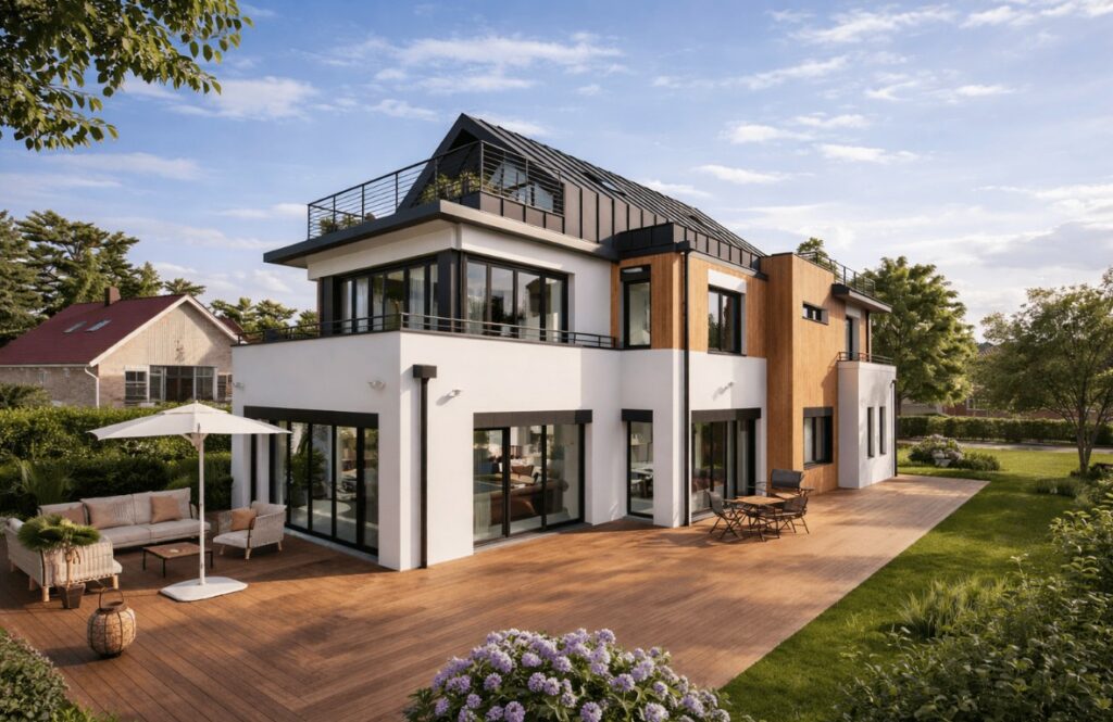 Realisation 230 - Maison G - Maison Modulaire Container et Zinc